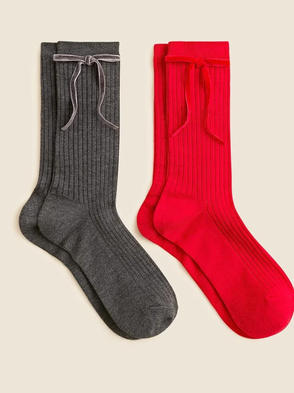 J crew Bow trouser socks two-pack Item CO887